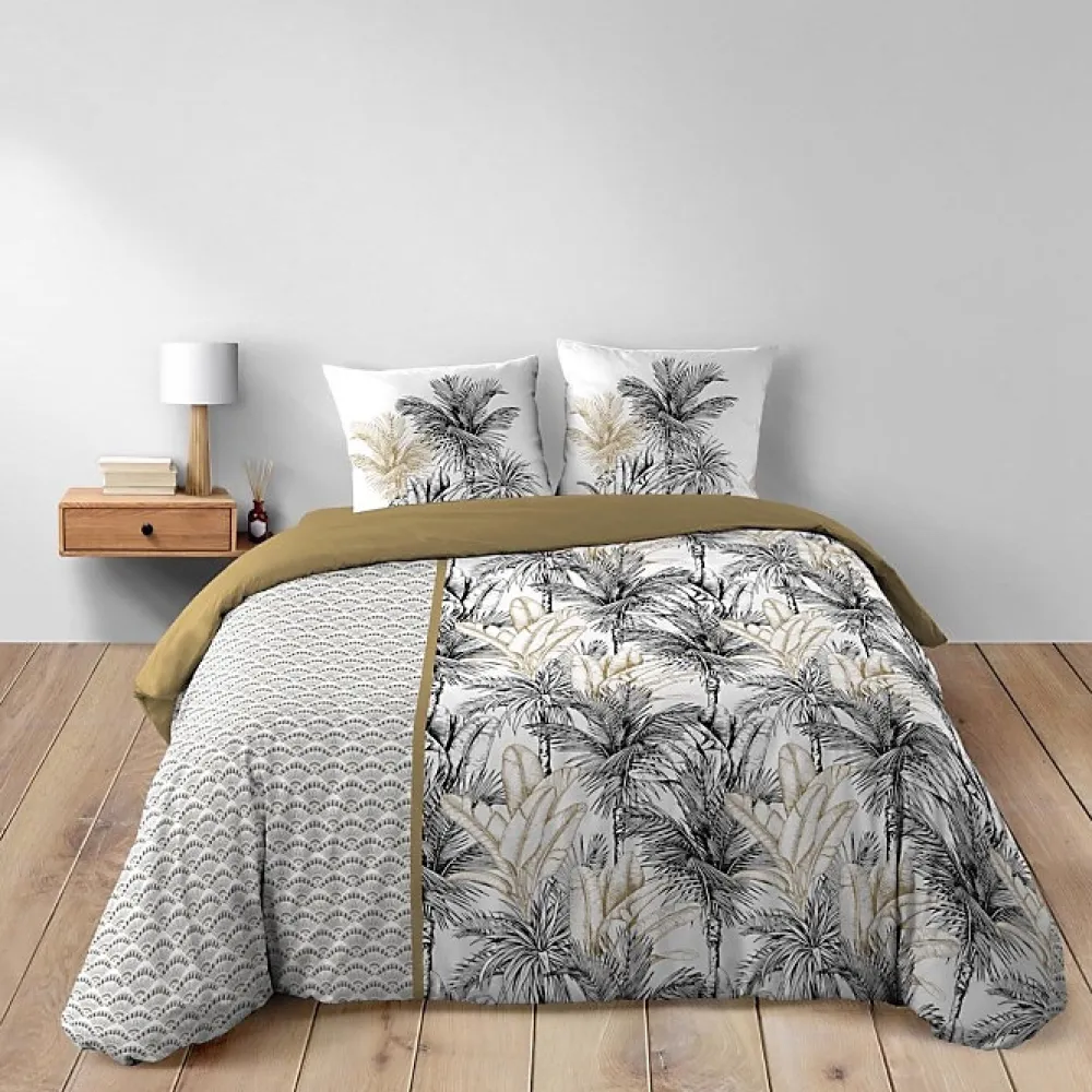 Douceur D'Intérieur Housse de couette 240 x 220 cm coton 42 fils + 2 taies Dakar* Parure De Lit