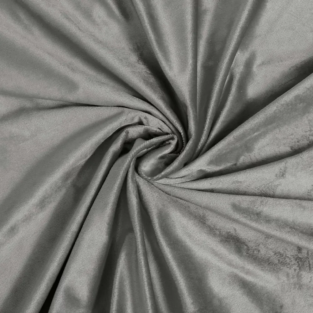 Douceur D'Intérieur Housse de Couette 240 x 220 cm Velours Uni Velina Anthracite + 2 Taies* Parure De Lit