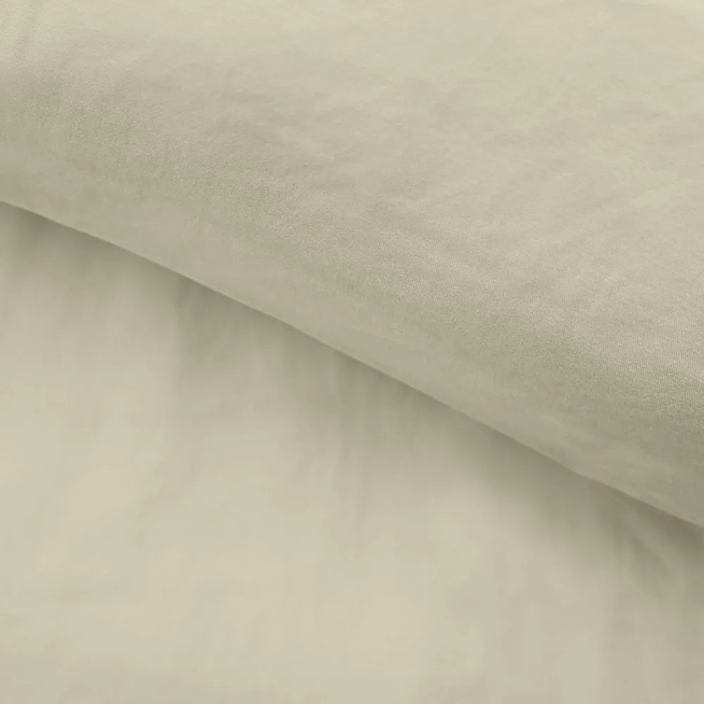Housse de couette 240 x 220 cm microfibre unie lavée LIAM Ivoire 2 taies incluses>Douceur D'Intérieur Discount