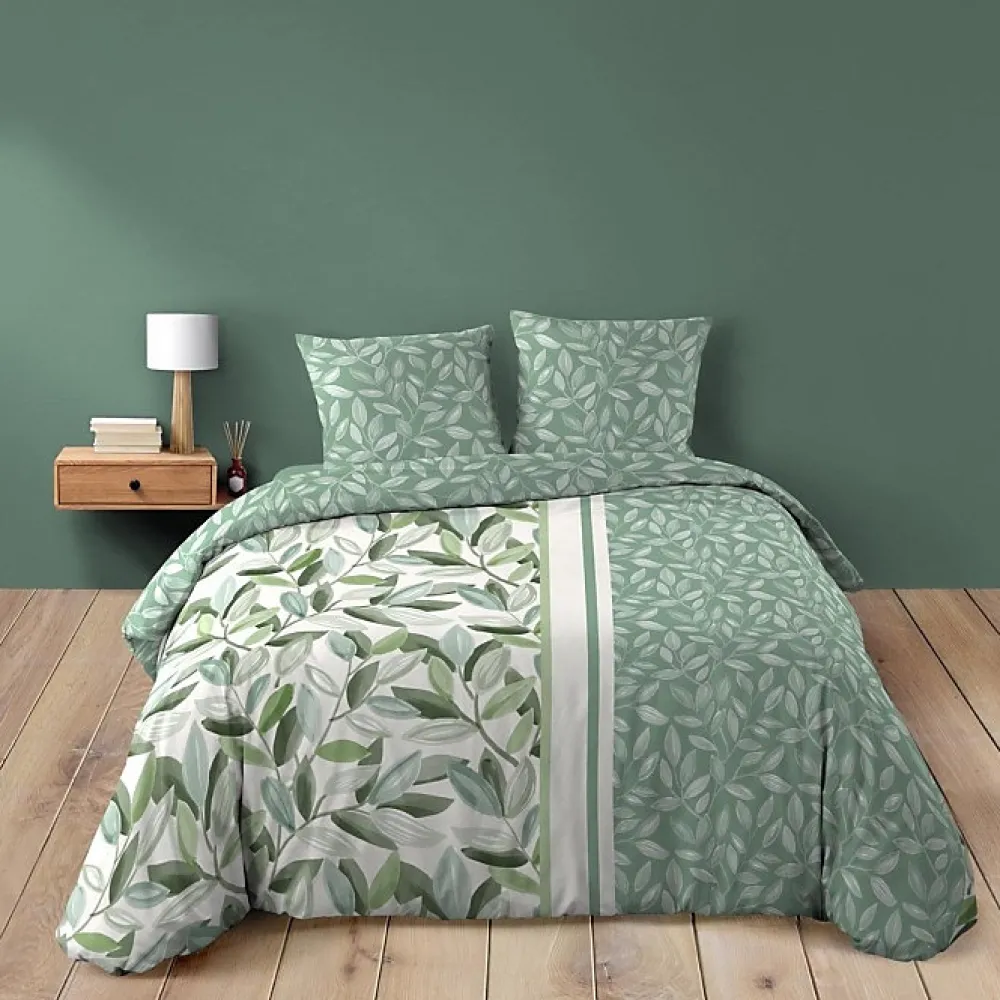 Housse de couette 240 x 220 cm coton 42 fils + 2 taies Eleonore>Douceur D'Intérieur Best