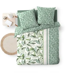 Housse de couette 240 x 220 cm coton 42 fils + 2 taies Eleonore><noscript><img width=