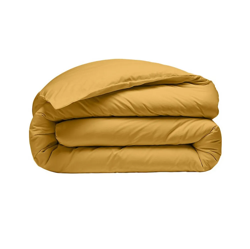 Housse de couette 220 x 240 cm jaune moutarde>Eden Outlet