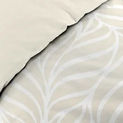 Douceur D'Intérieur Housse de couette 240 x 220 cm imprimée 57 fils MORGANE Naturel 2 taies incluses* Parure De Lit