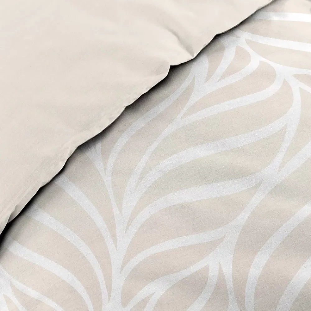 Douceur D'Intérieur Housse de couette 240 x 220 cm imprimée 57 fils MORGANE Naturel 2 taies incluses* Parure De Lit