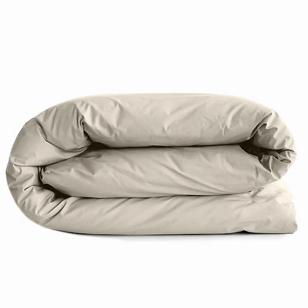 Coton Pur Housse de couette 140 x 200 cm "Prémium" pour lit 1 place - Prémium Sable* Housse De Couette