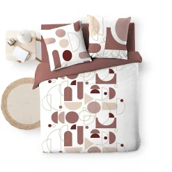 Douceur D'Intérieur Housse de couette 260 x 240 cm coton 42 fils + 2 taies Chilipop rose* Parure De Lit