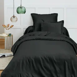 Coton Pur Housse de couette 140 x 200 cm "Prémium" pour lit 1 place - Prémium Truffe* Housse De Couette