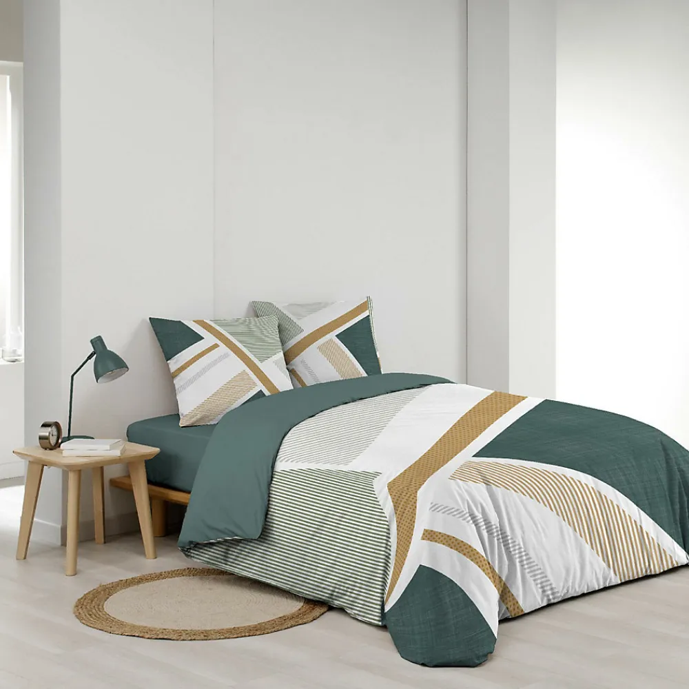 Housse de couette 240 x 220 cm + 2 taies Coton 42 fils ZÉPHYR>Douceur D'Intérieur Sale