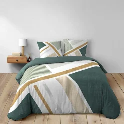 Housse de couette 240 x 220 cm + 2 taies Coton 42 fils ZÉPHYR><noscript><img width=
