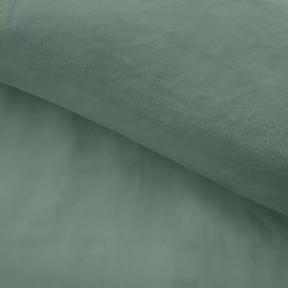 Douceur D'Intérieur Housse de couette 240 x 220 cm microfibre unie lavée LIAM Cèdre 2 taies incluses* Parure De Lit