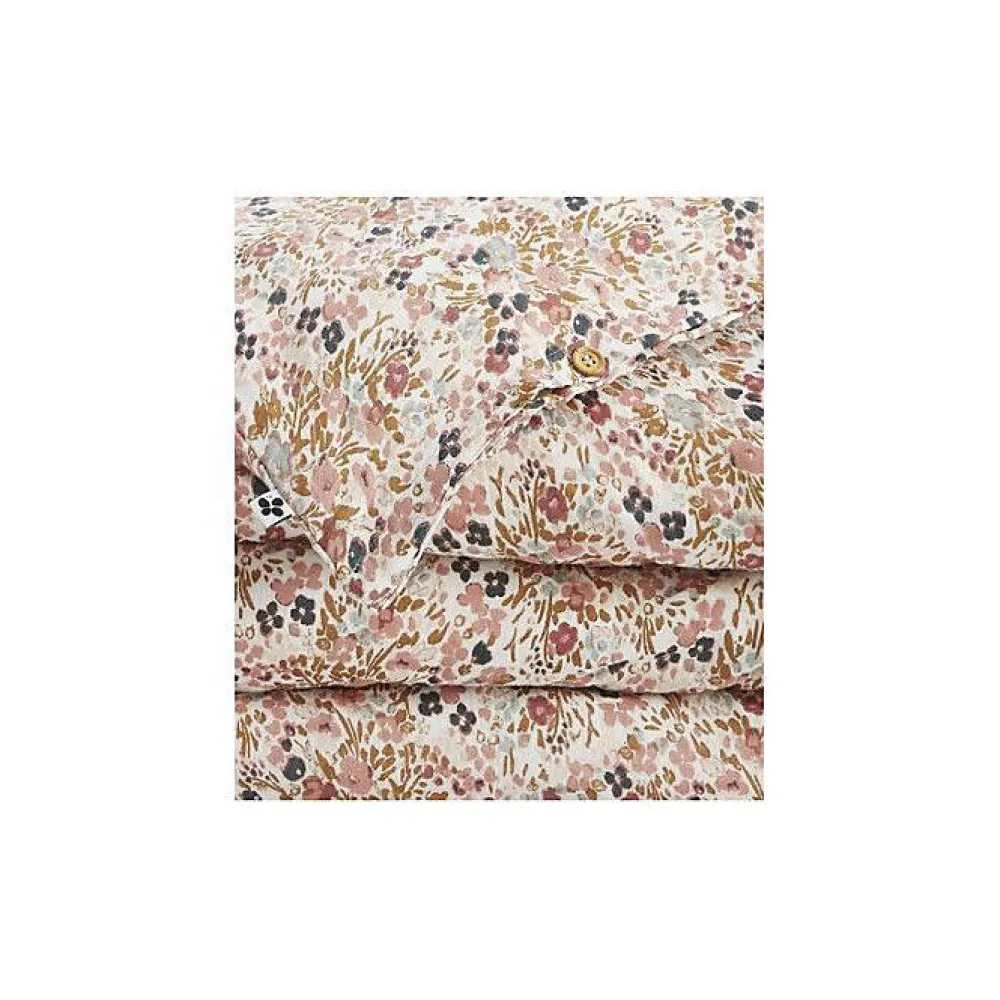 Housse de couette "Capucine" toutes dimensions "Gaze de Coton" - Capucine Pampa - Housse de couette 200 x 200 cm>L'Effet Papillon Online