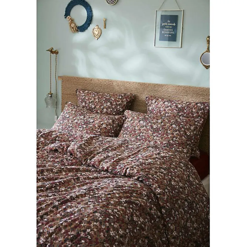 L'Effet Papillon Housse de couette "Capucine" toutes dimensions "Gaze de Coton" - Capucine Camel - Housse de couette 240 x 220 cm* Housse De Couette
