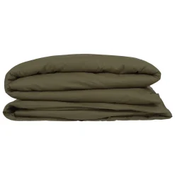 Housse de couette Carina coton 240x220cm vert kaki - Atmosphera>Atmosphera Créateur D'Intérieur Sale