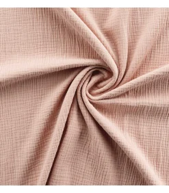 Housse de couette double gaze coton uni Vieux rose 140x200cm - 140x200cm - Rose><noscript><img width=