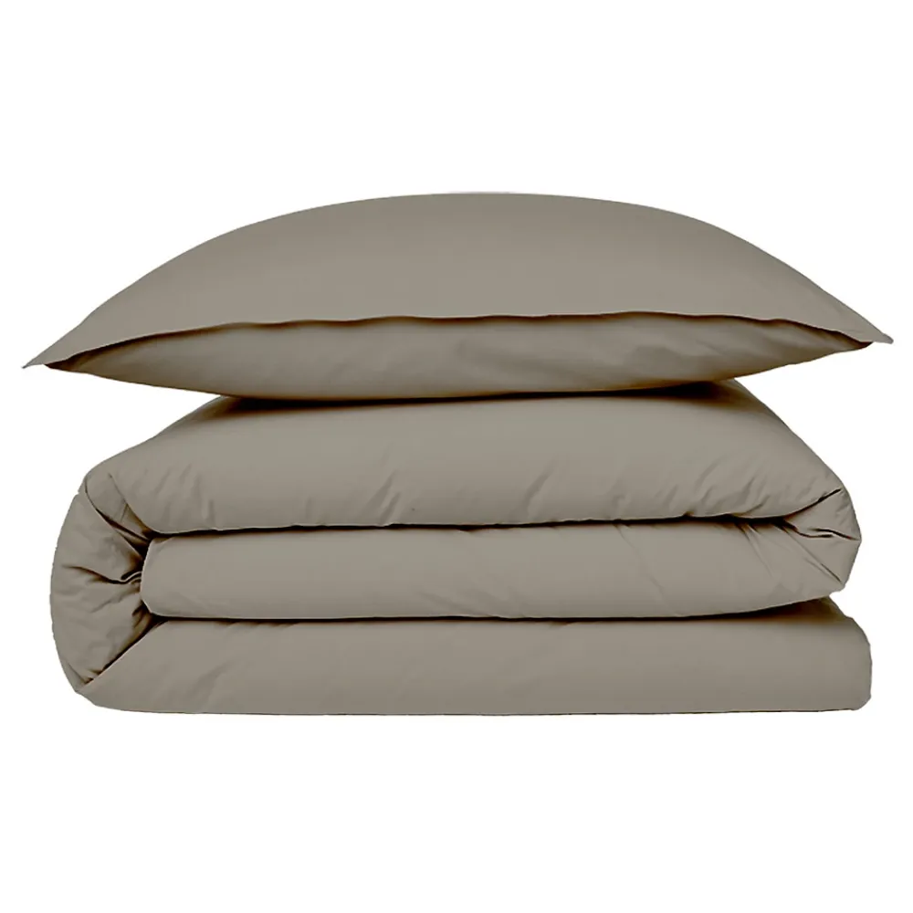 Future Home Housse de couette en coton 57 fils unie 200x200cm* Housse De Couette