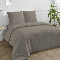 Future Home Housse de couette en coton 57 fils unie 200x200cm* Housse De Couette