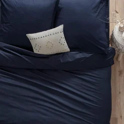 Housse de couette en coton - bleu encre 240x220 cm - Atmosphera>Atmosphera Créateur D'Intérieur Outlet