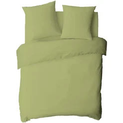 Future Home Housse de couette en coton 57 fils unie 140x200cm* Housse De Couette