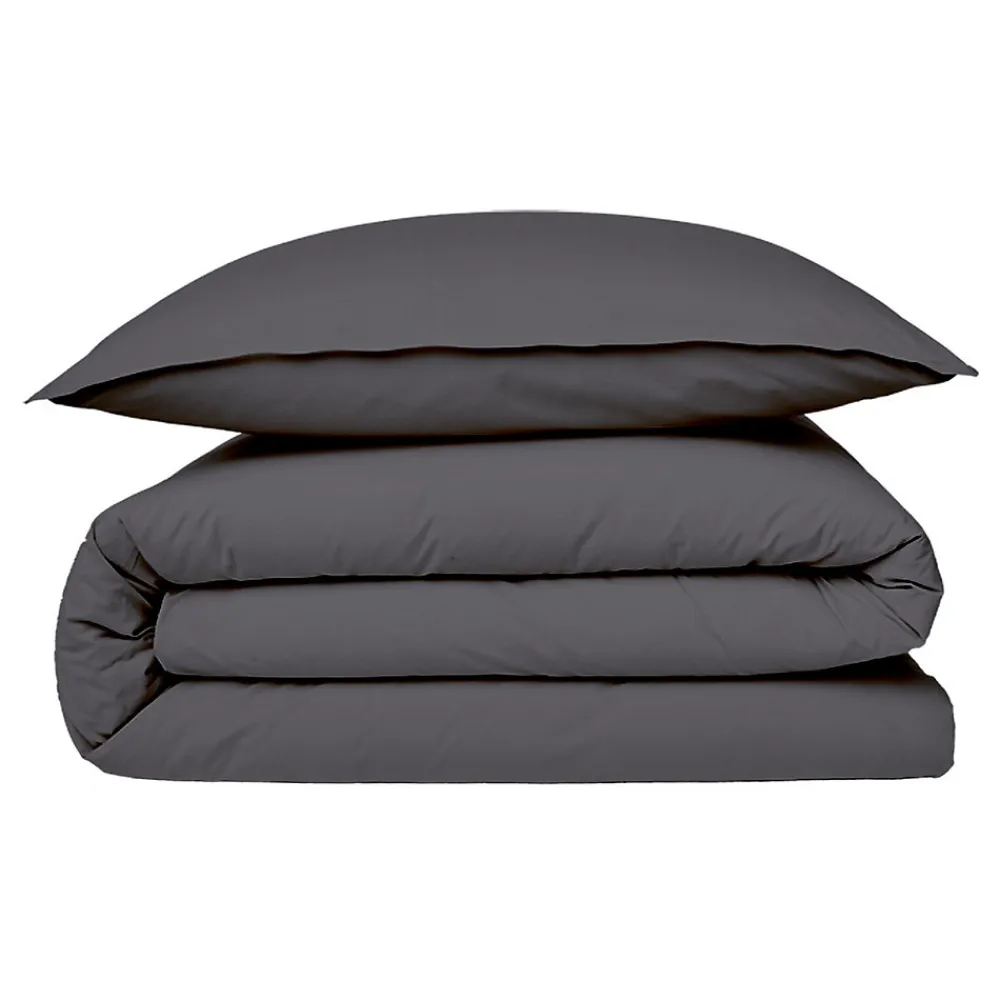 Housse de couette en coton 57 fils unie 200x200cm>Future Home Outlet
