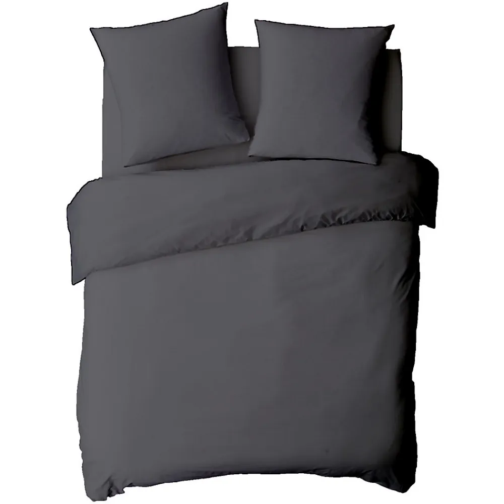 Housse de couette en coton 57 fils unie 200x200cm>Future Home Outlet