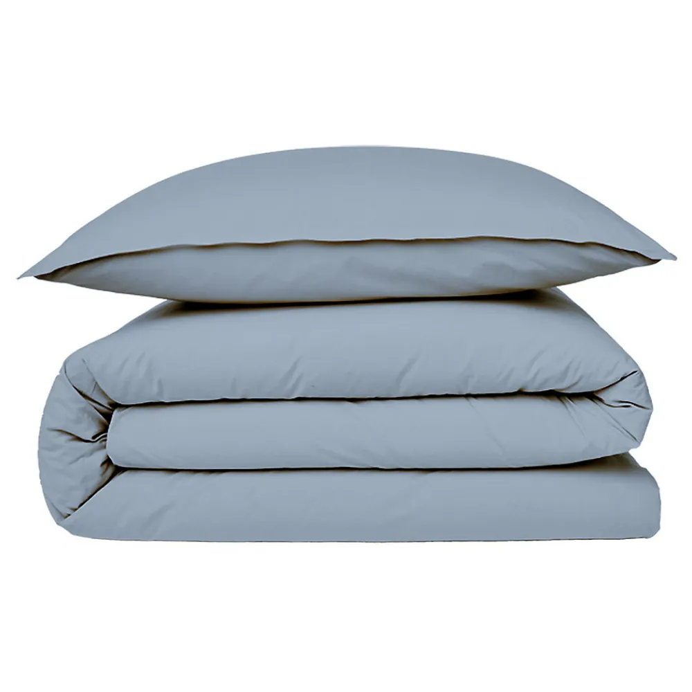 Housse de couette en coton 57 fils unie 200x200cm>Future Home Online