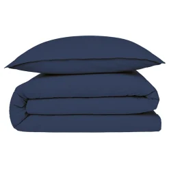 Future Home Housse de couette en coton 57 fils unie 140x200cm* Housse De Couette