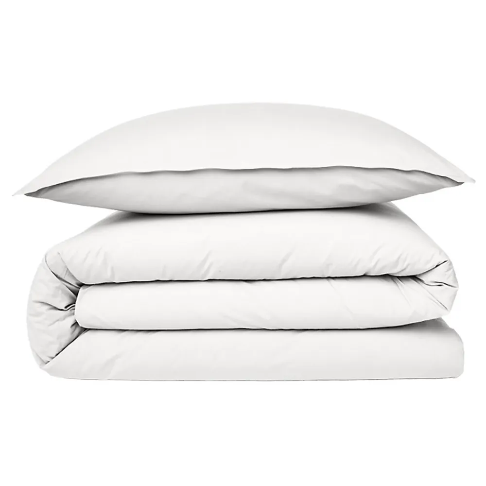 Future Home Housse de couette en coton 57 fils unie 200x200cm* Housse De Couette
