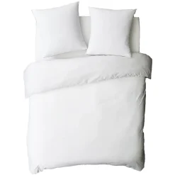 Future Home Housse de couette en coton 57 fils unie 200x200cm* Housse De Couette