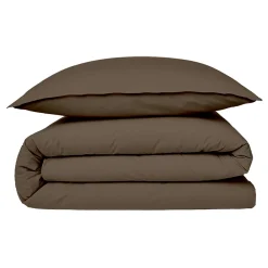Future Home Housse de couette en coton 57 fils unie 200x200cm* Housse De Couette