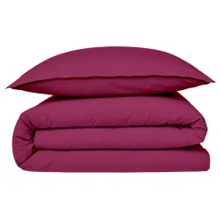 Housse de couette en coton 57 fils unie 140x200cm>Future Home Outlet