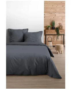 Housse de couette en coton uni ne>Eden Online