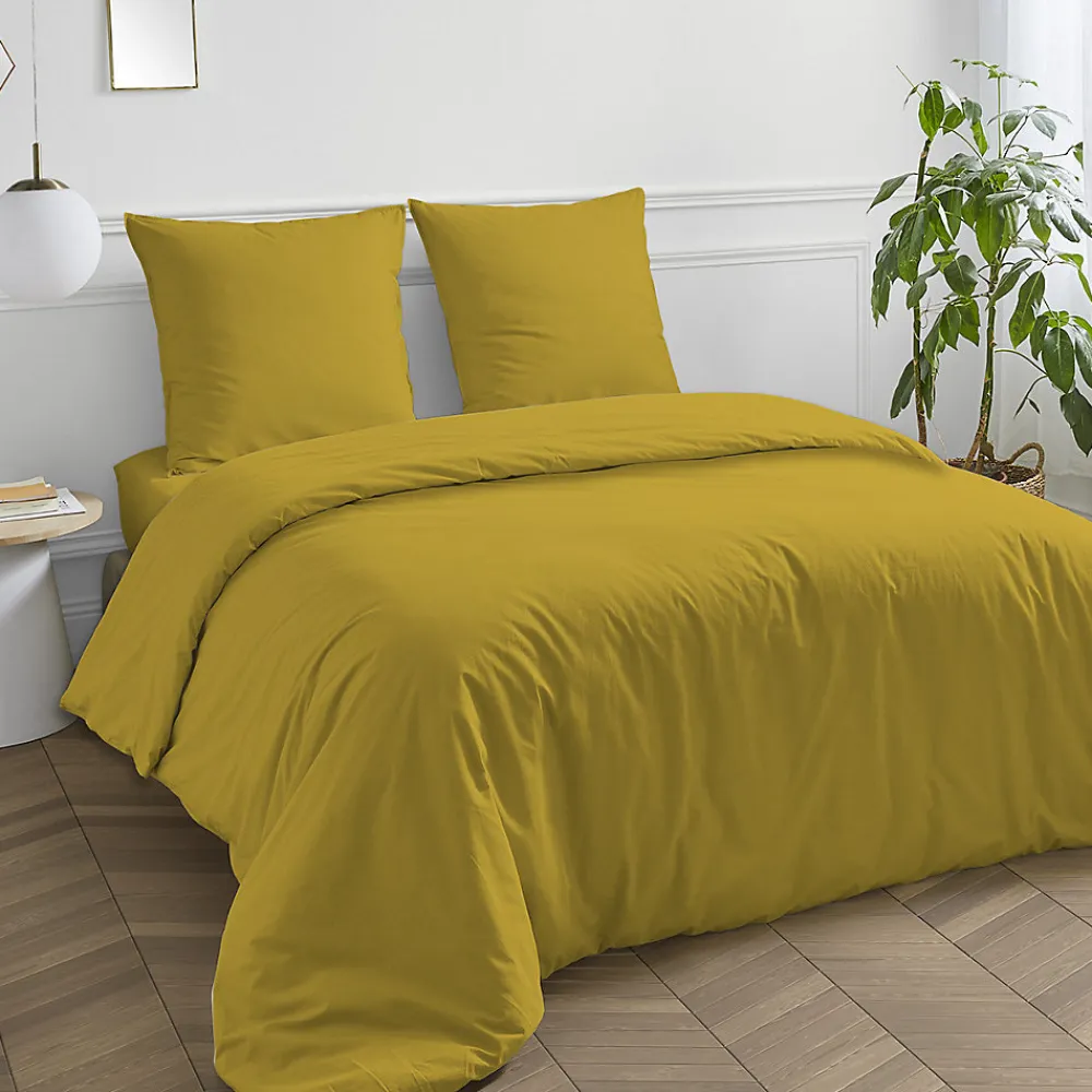 Housse de couette en coton 57 fils unie 140x200cm>Future Home Clearance