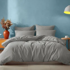 Housse de couette en coton Gris Perle 200x200 cm STUDIO>Sensei Maison Hot
