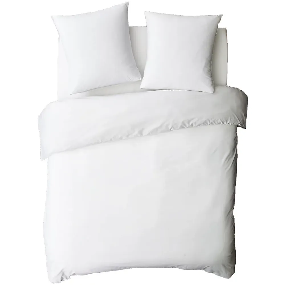 Future Home Housse de couette en coton 57 fils unie 140x200cm* Housse De Couette
