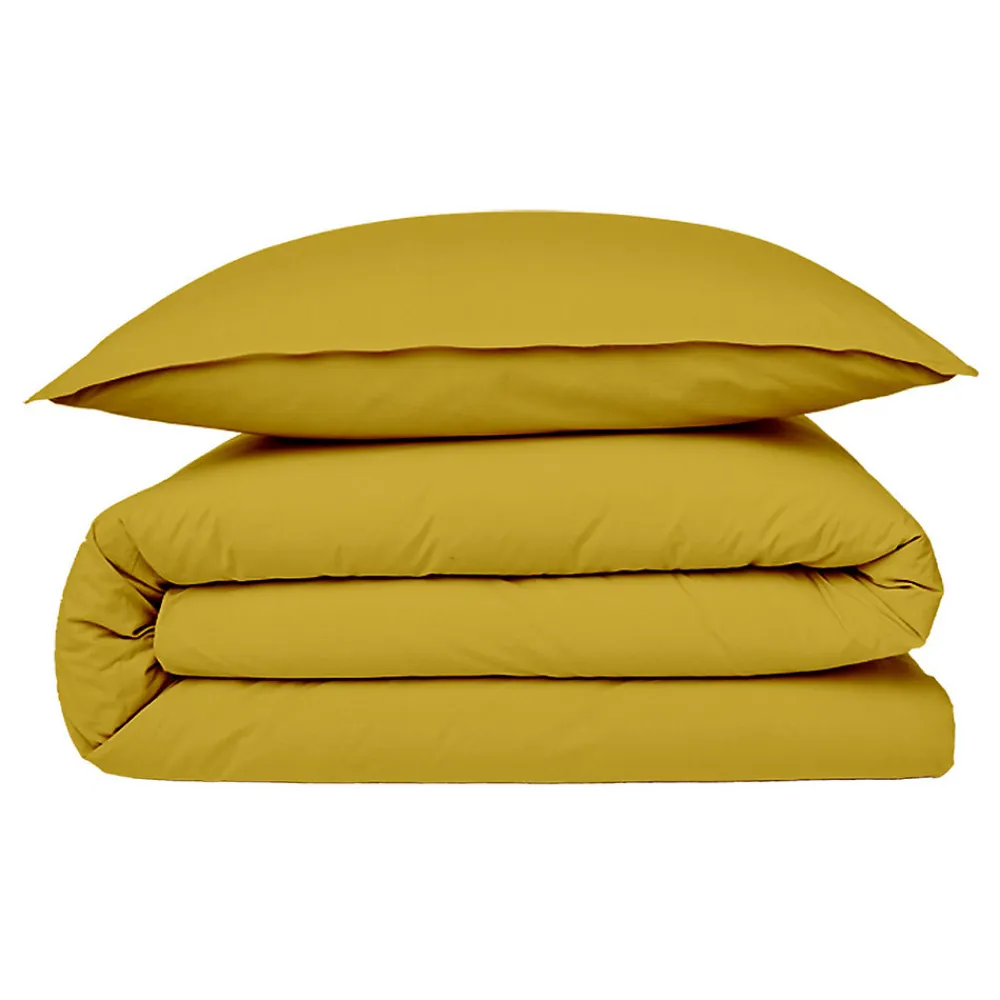 Housse de couette en coton 57 fils unie 200x200cm>Future Home Best