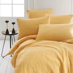 Housse de couette en gaze de coton Miel 200x200 cm LOFT>Sensei Maison