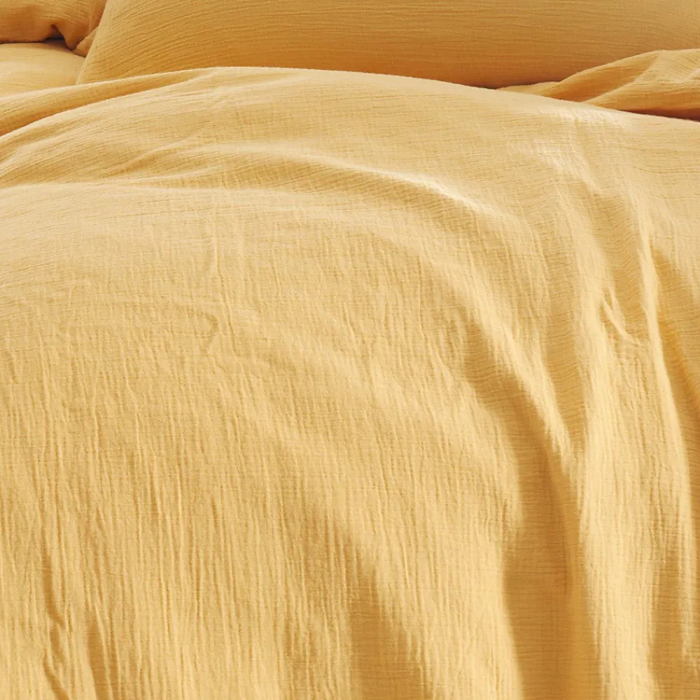 Housse de couette en gaze de coton Miel 200x200 cm LOFT>Sensei Maison