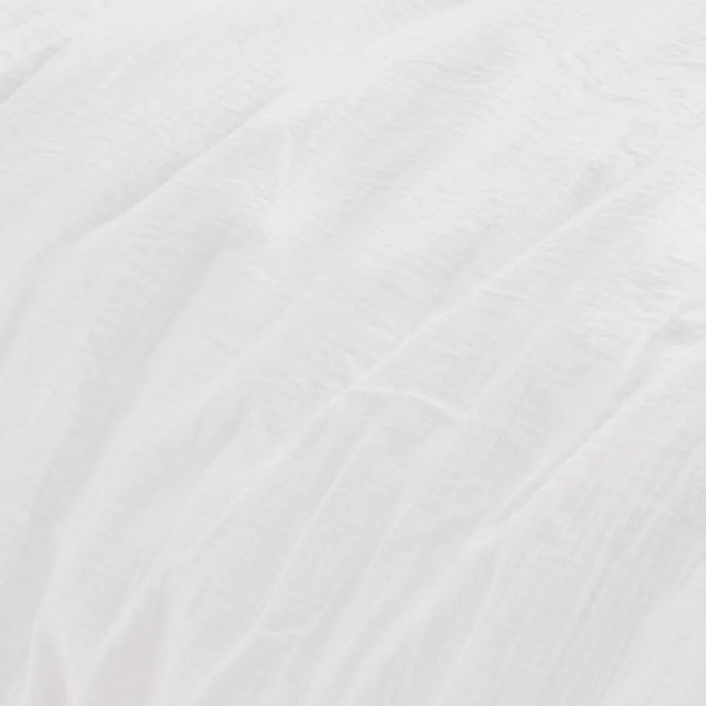 Housse de couette en gaze de coton Blanc 200x200 cm LOFT>Sensei Maison Clearance