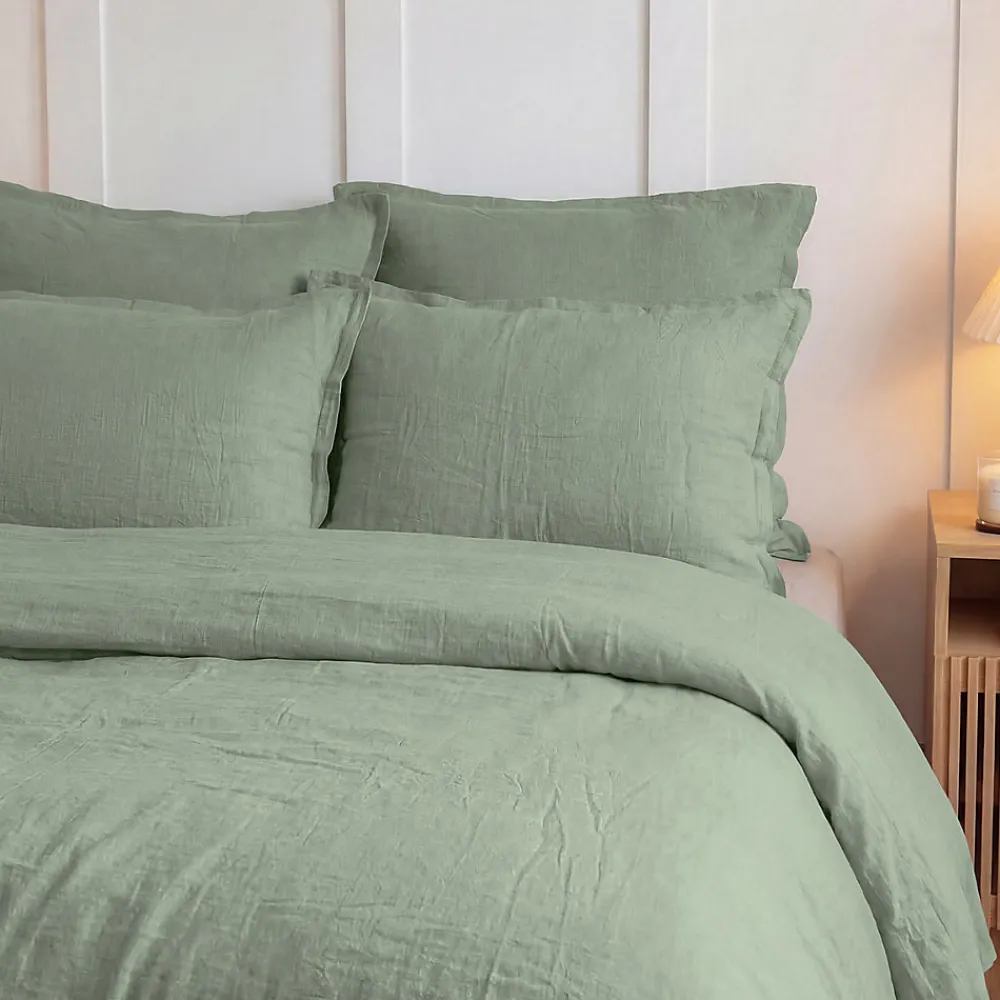 Housse de couette en gaze de coton Sauge 260x240 cm LOFT>Sensei Maison Discount