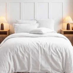 Sensei Maison Housse de couette en gaze de coton Blanc 240x220 cm LOFT* Housse De Couette