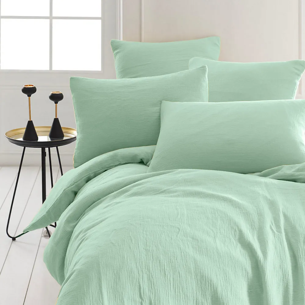Housse de couette en gaze de coton Menthe 260x240 cm LOFT>Sensei Maison Hot