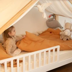 Housse de couette en gaze de coton Jeanne><noscript><img data-lazyloaded=