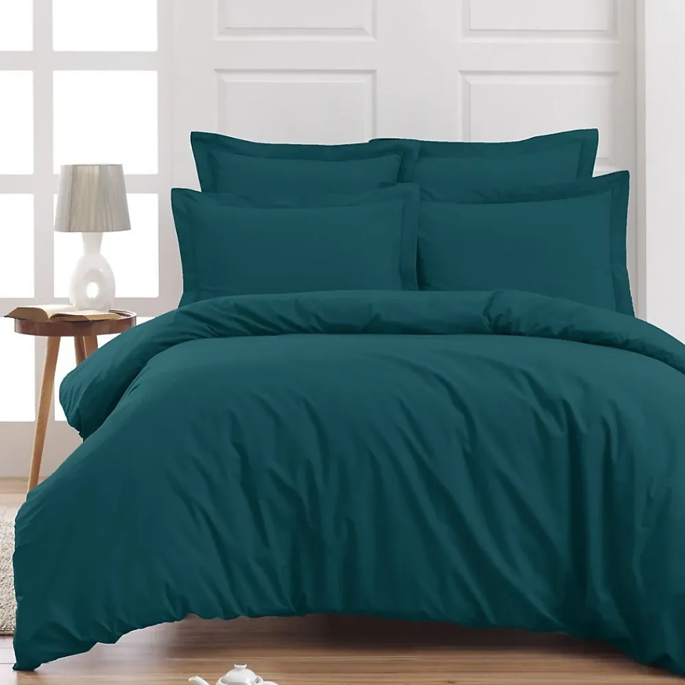 Sensei Maison Housse de couette en percale coton Petrol 240x220 cm SOFT PERCALE* Housse De Couette