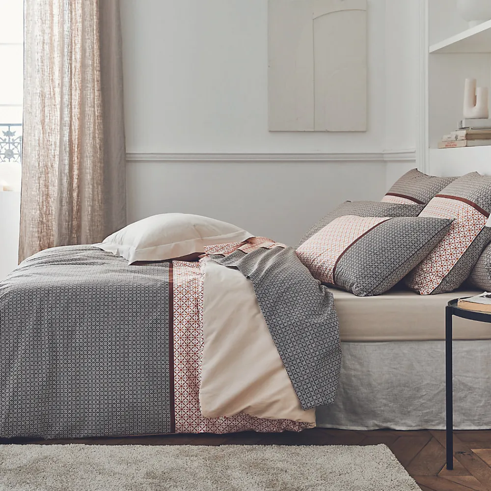 Tradilinge Housse de couette en percale (140x200 cm - Naturel)* Housse De Couette