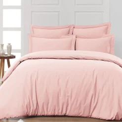 Housse de couette en percale coton Poudre 240x220 cm SOFT PERCALE>Sensei Maison Online