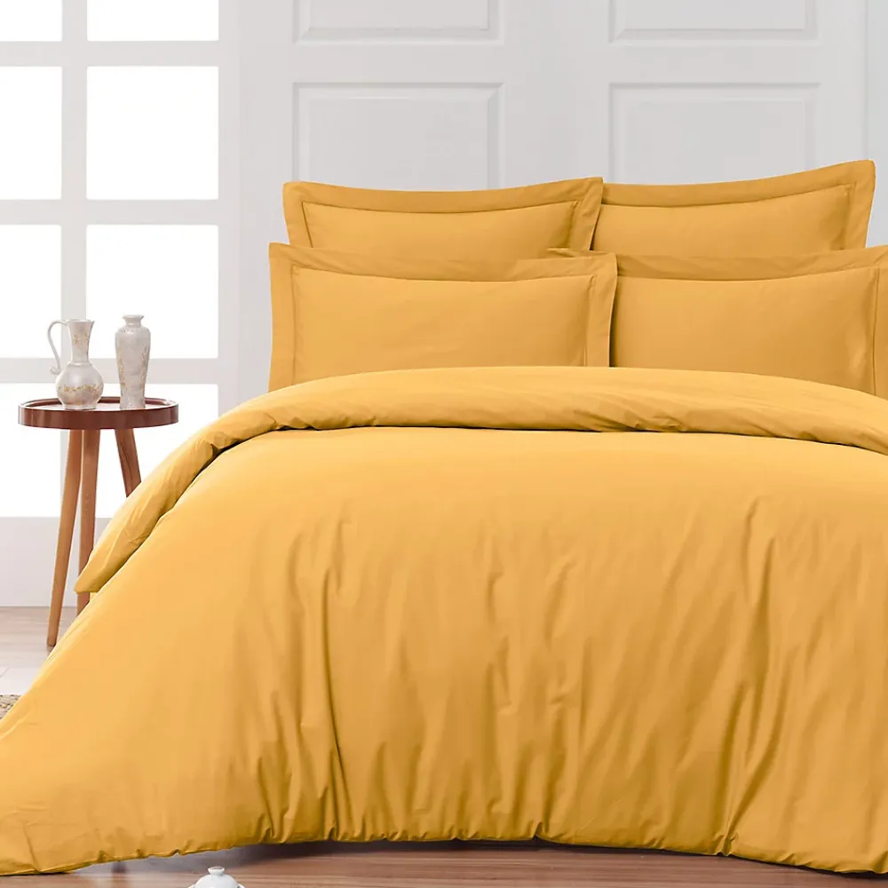 Sensei Maison Housse de couette en percale coton Caramel 200x200 cm SOFT PERCALE* Housse De Couette