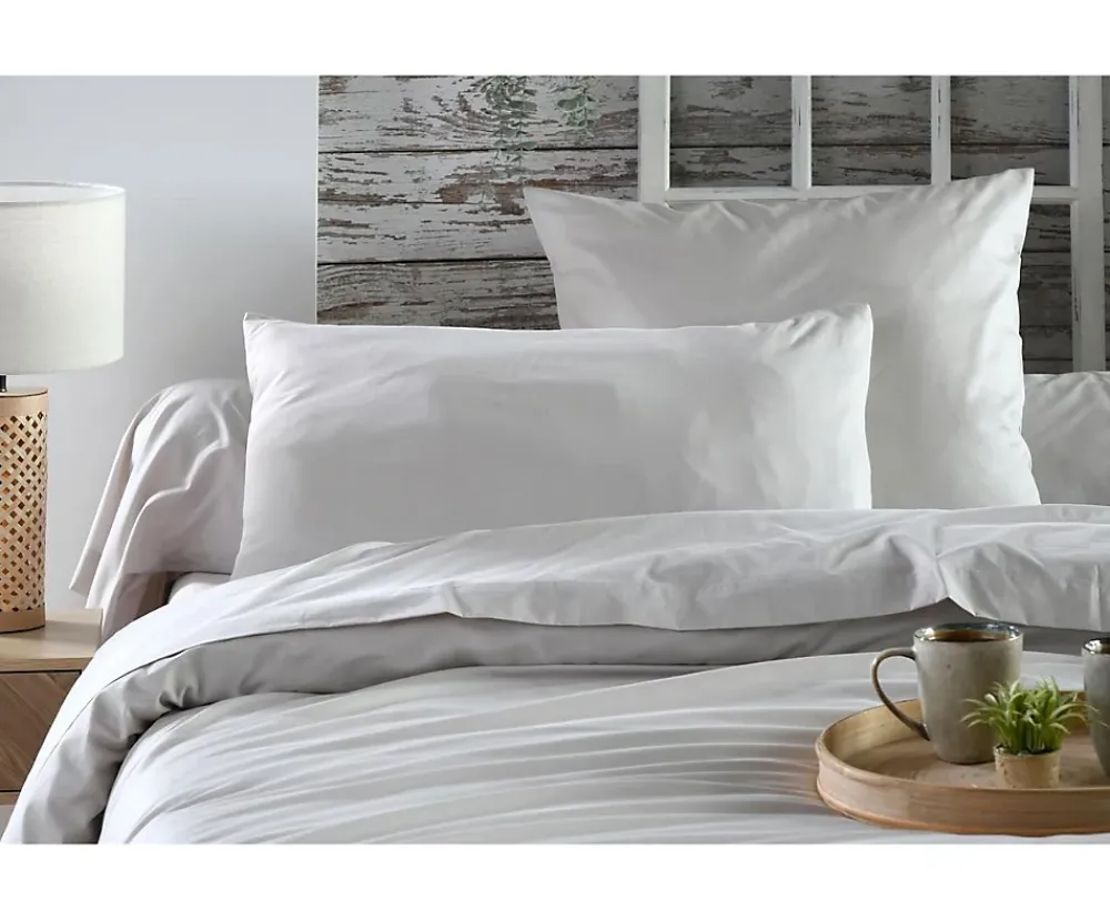 Eden Housse de couette en percale de coton uni Elysée* Housse De Couette