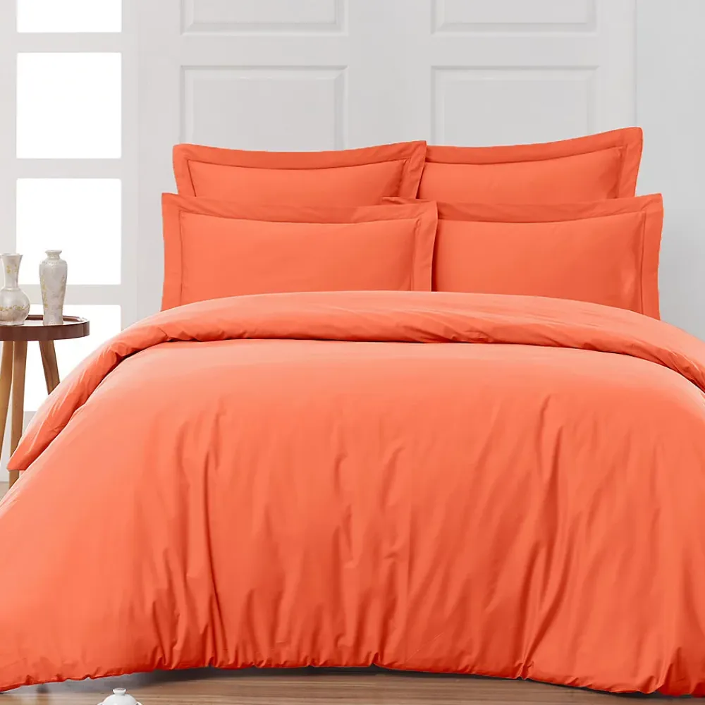 Sensei Maison Housse de couette en percale coton Corail 200x200 cm SOFT PERCALE* Housse De Couette