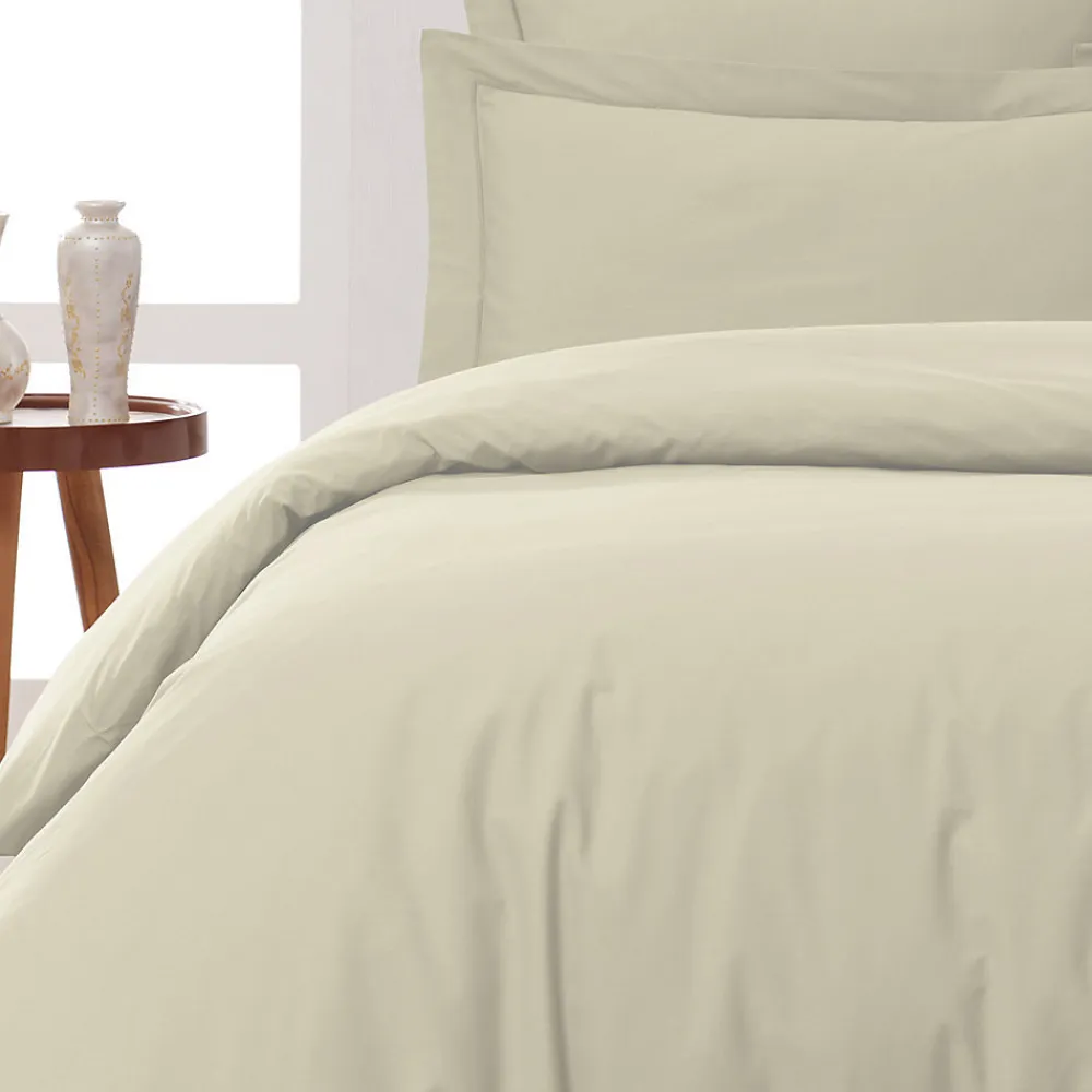 Housse de couette en percale coton Ficelle 260x240 cm SOFT PERCALE>Sensei Maison Hot