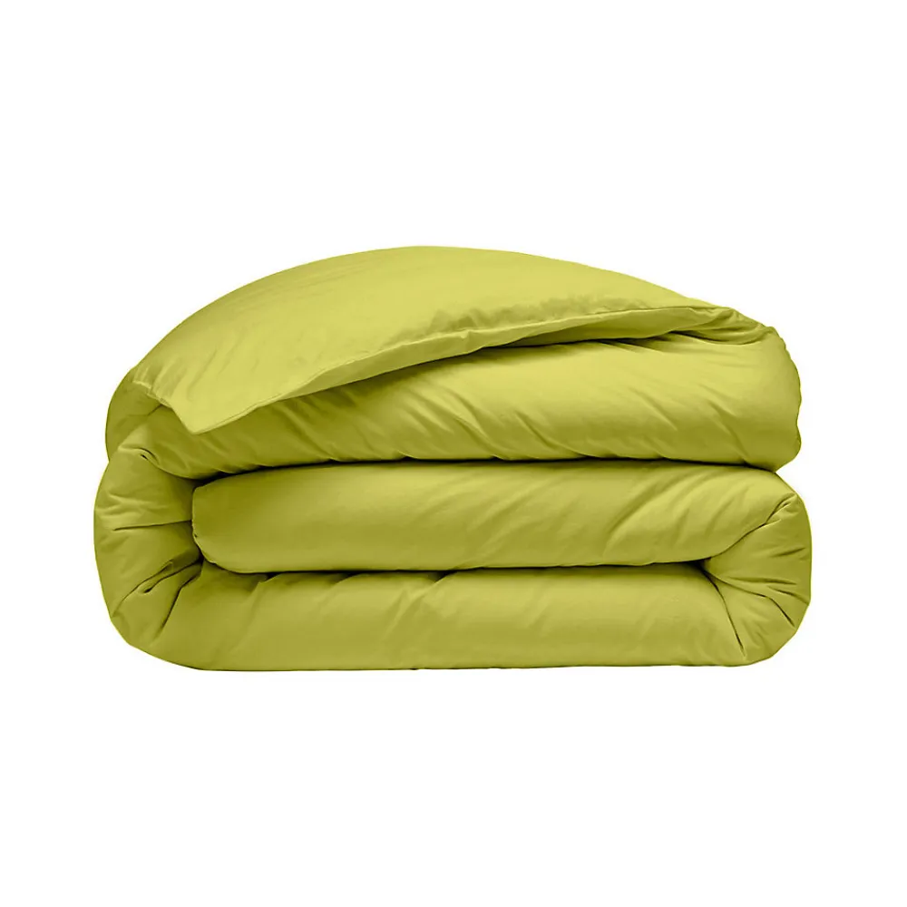Housse de couette en percale coton Citronelle 140x200 cm SOFT PERCALE>Sensei Maison